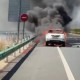 突发！金边至西港高速公路发生汽车起火事故