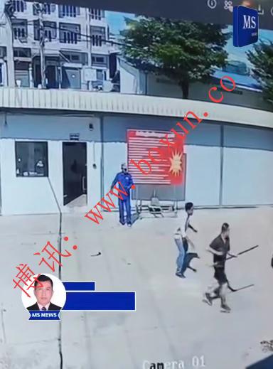 金边中资工厂命案：男子持棍拦车被撞身亡 监控视频曝光
