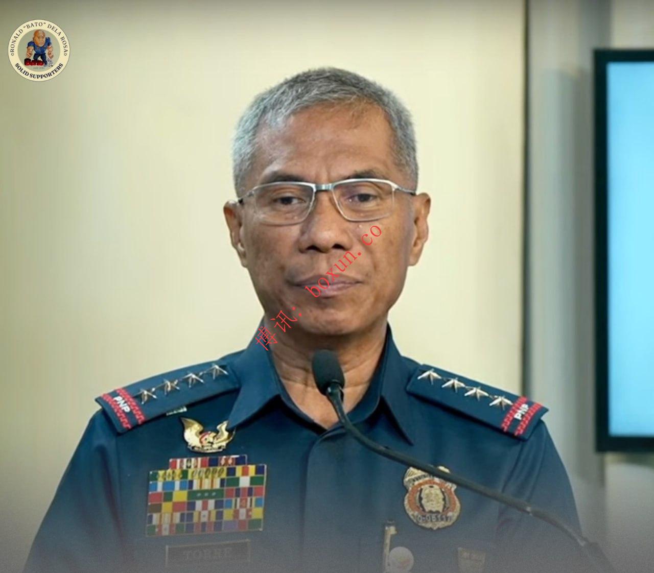 菲律宾前警察总长指控杜特尔特在执行拘捕令时曾言语恐吓