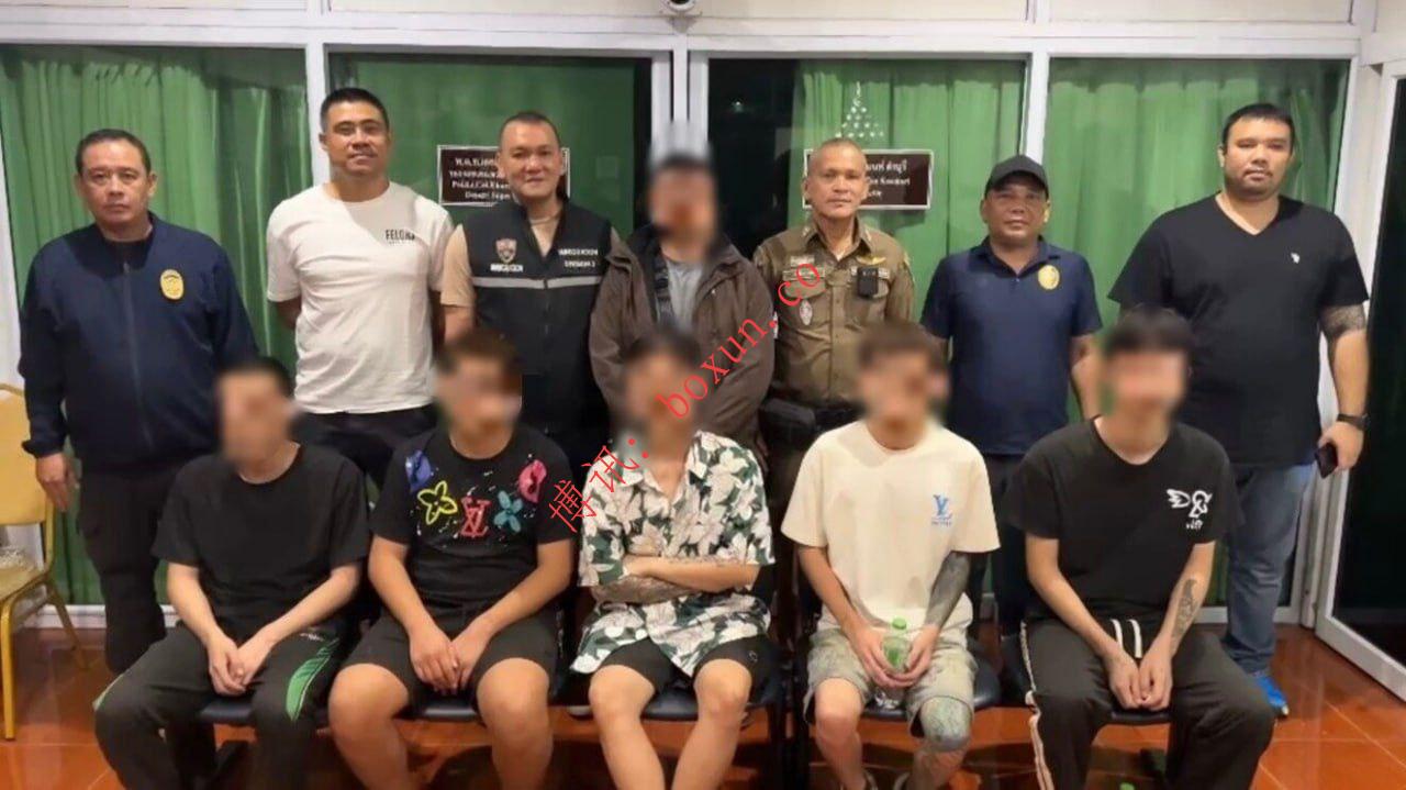 泰国阿瑜陀耶截获跨国诈骗团伙 5名中国籍男子被捕