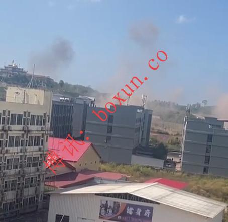 【边境局势】网友称波贝菩萨16局附近酒店遭多枚炮弹击中