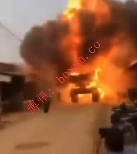 奥斯马地区柬军自行火箭炮发射失败发生炸膛事故 造成多人受伤