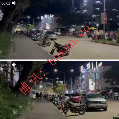 戈公省连夜组织人员转移 多辆大巴就位应对局势变化