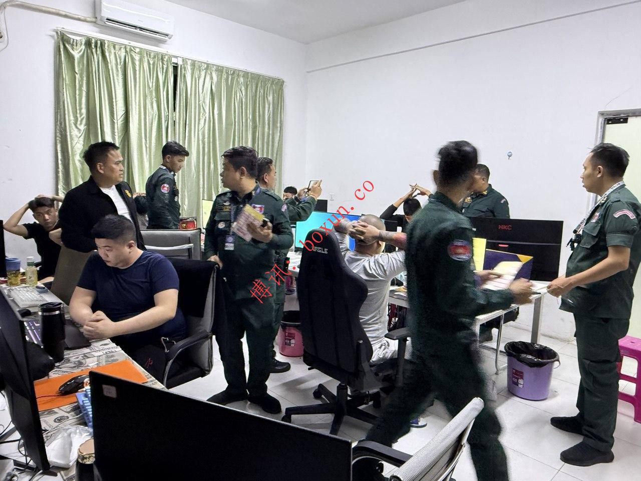 西港金水园区警方突袭行动：未找到英国人，抓获38名涉网络诈骗嫌疑人