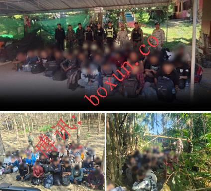 泰国北碧府收网：每人2万铢偷渡费，43名缅甸劳工山区藏匿被捕