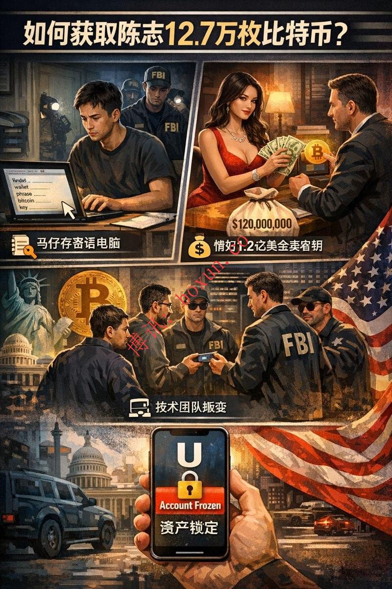 【#完整过程揭秘】美国是如何获取“电诈”祖师爷【陈志】12.7 万枚比特币助记词？ 