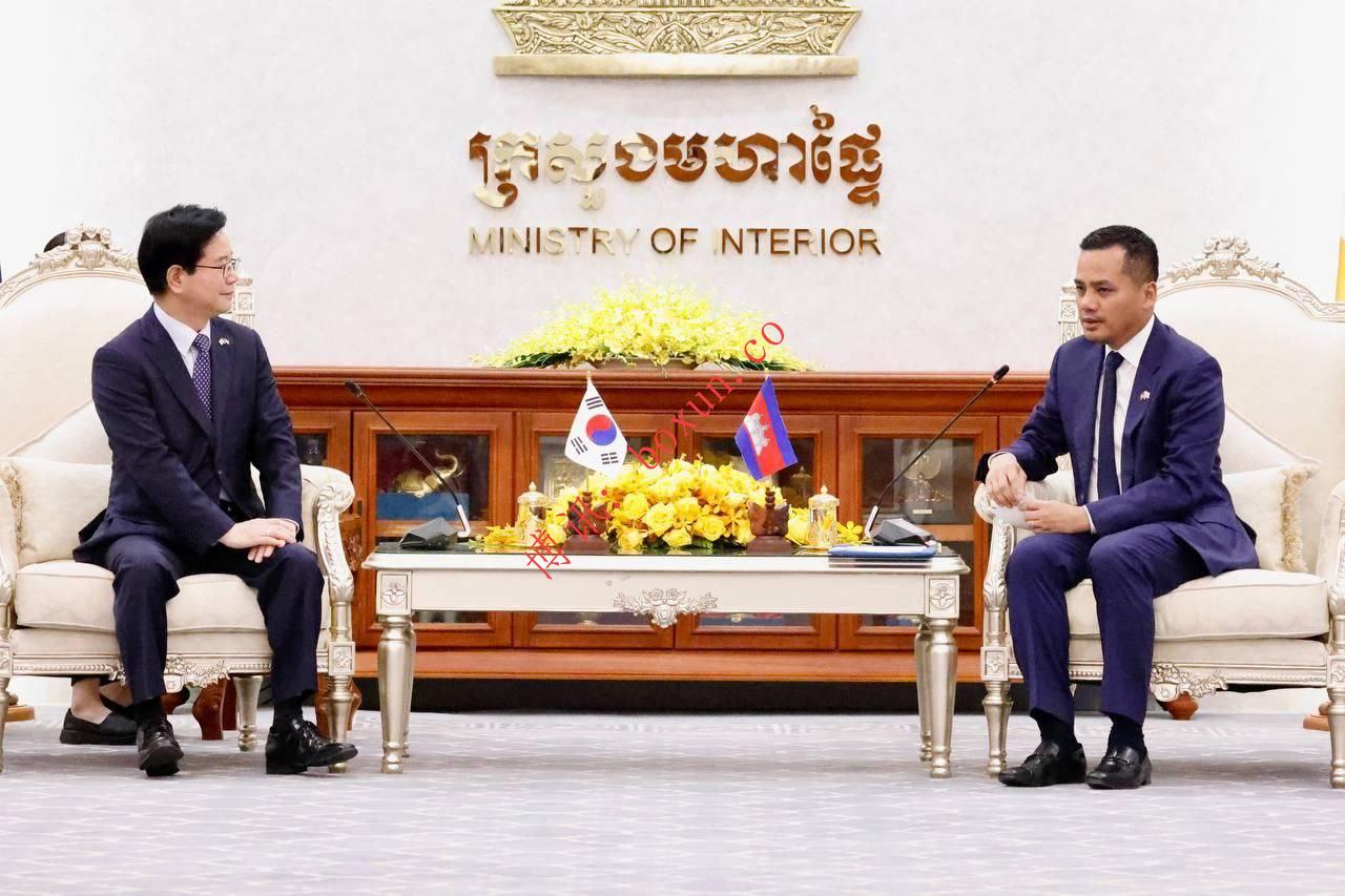 苏速卡会见韩国新任驻柬大使：深化联合执法合作 重点打击跨境网络犯罪