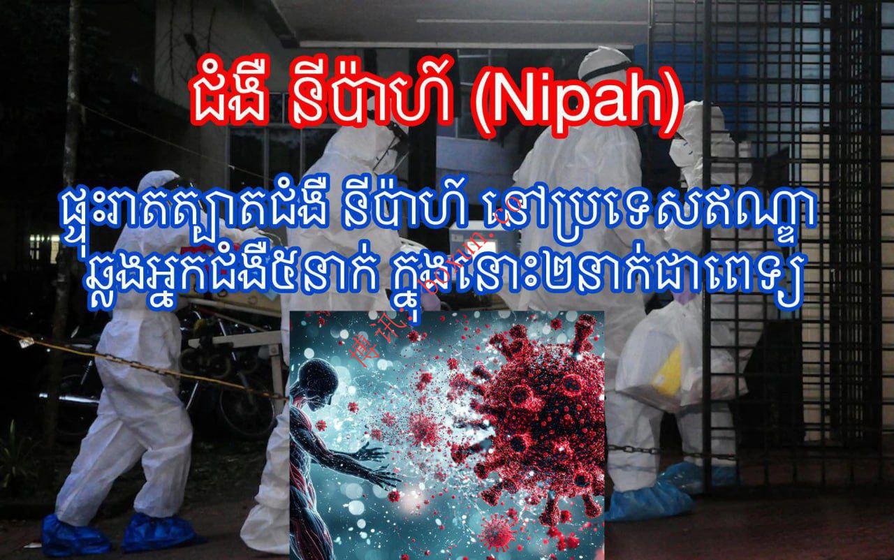柬埔寨发布疫情警示：尼帕病毒致死率最高达70%，疾控部门提醒提高警惕