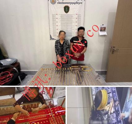两名越南籍男女在柬埔寨落网 涉多起“假金掉包真金”诈骗案