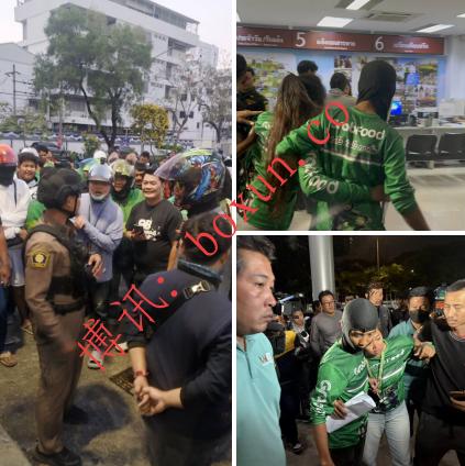 泰国女性外卖骑手遇袭引公愤，百名骑手聚集警局要求公正执法