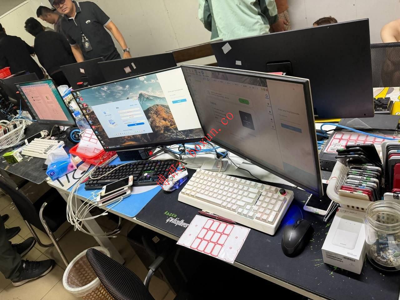 金边警方突袭电诈窝点 49名多国籍嫌疑人被捕